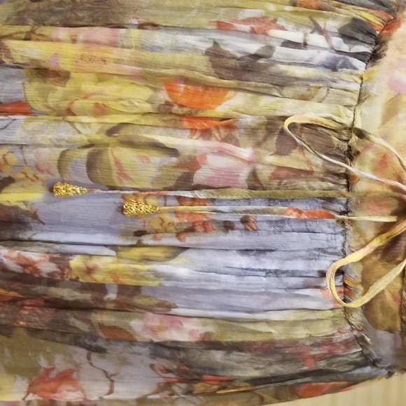 Philosophy Alberta FERRETTI floral chiffon dress S - Picture 12 of 16